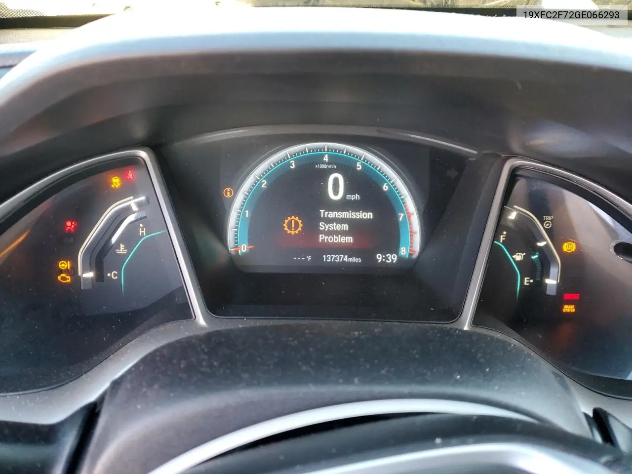 19XFC2F72GE066293 2016 Honda Civic Ex