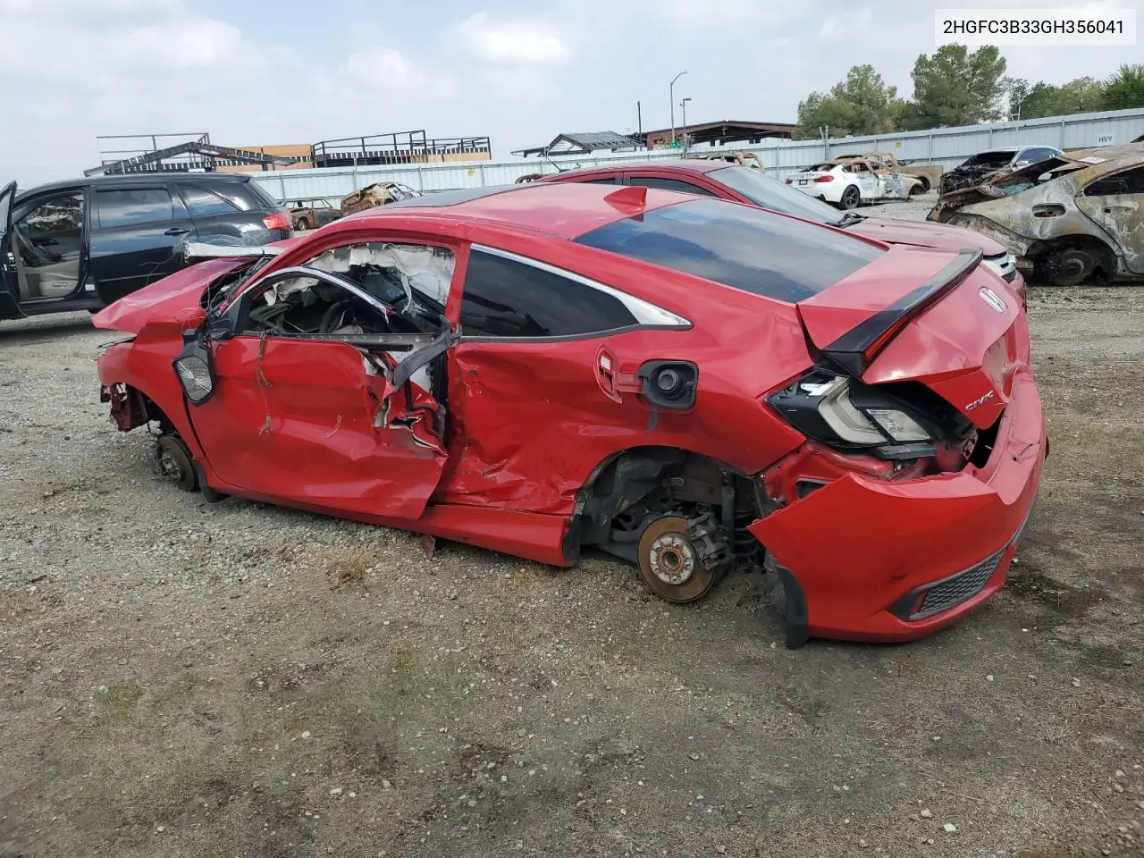 2HGFC3B33GH356041 2016 Honda Civic Ex