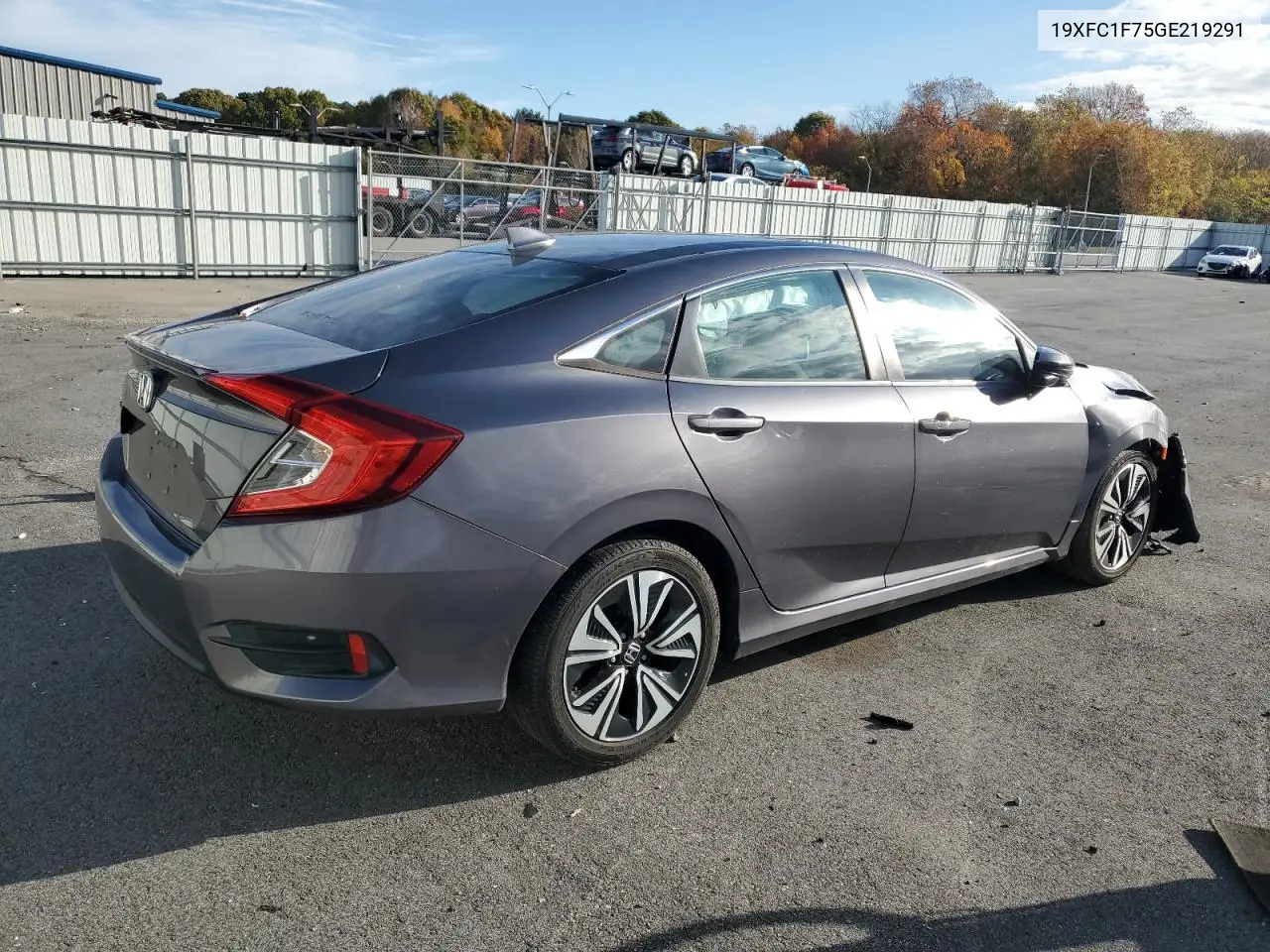 19XFC1F75GE219291 2016 Honda Civic Exl