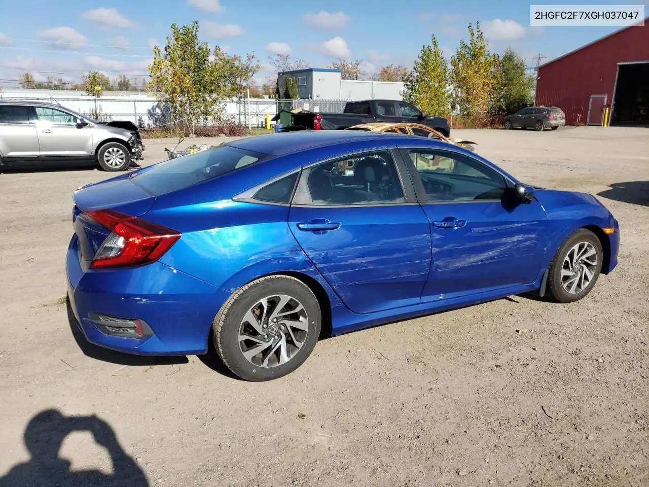 2HGFC2F7XGH037047 2016 Honda Civic Ex