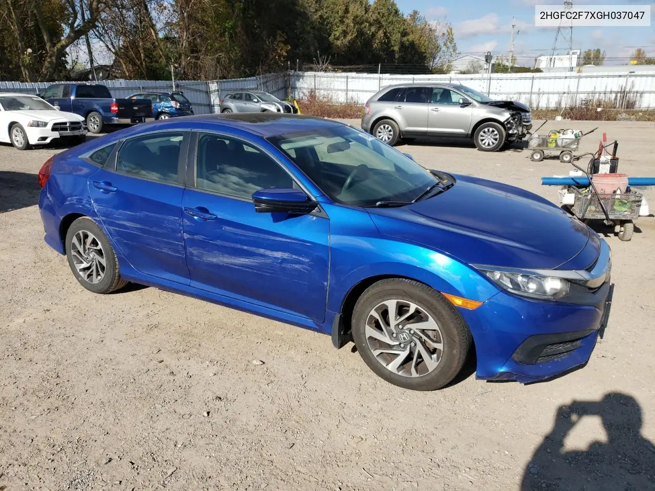 2HGFC2F7XGH037047 2016 Honda Civic Ex
