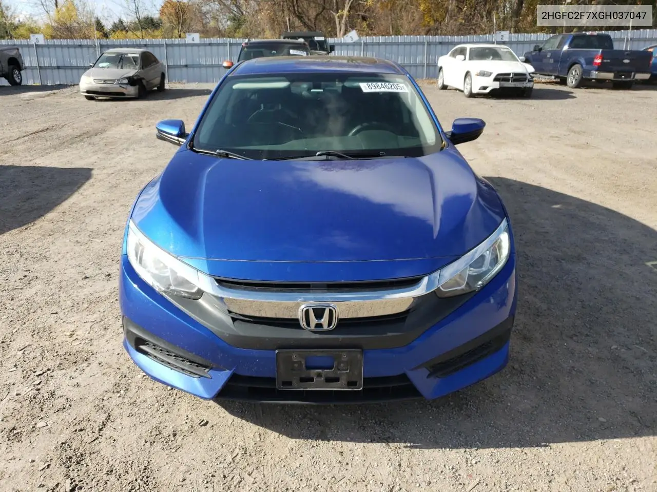 2HGFC2F7XGH037047 2016 Honda Civic Ex