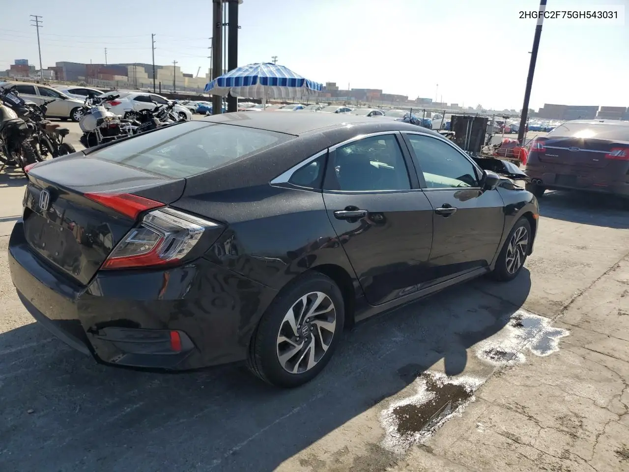 2HGFC2F75GH543031 2016 Honda Civic Ex