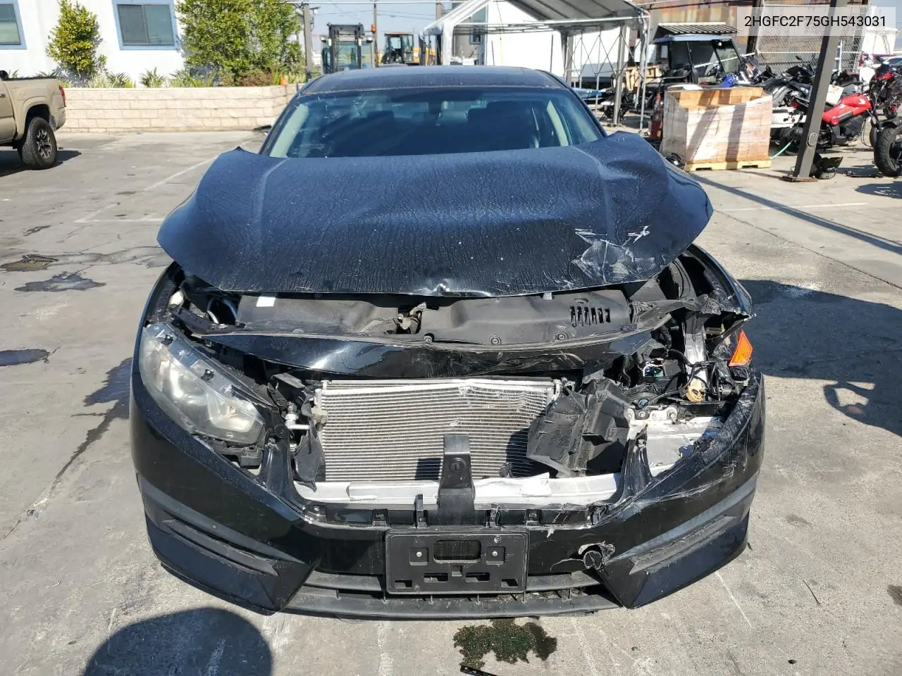 2HGFC2F75GH543031 2016 Honda Civic Ex