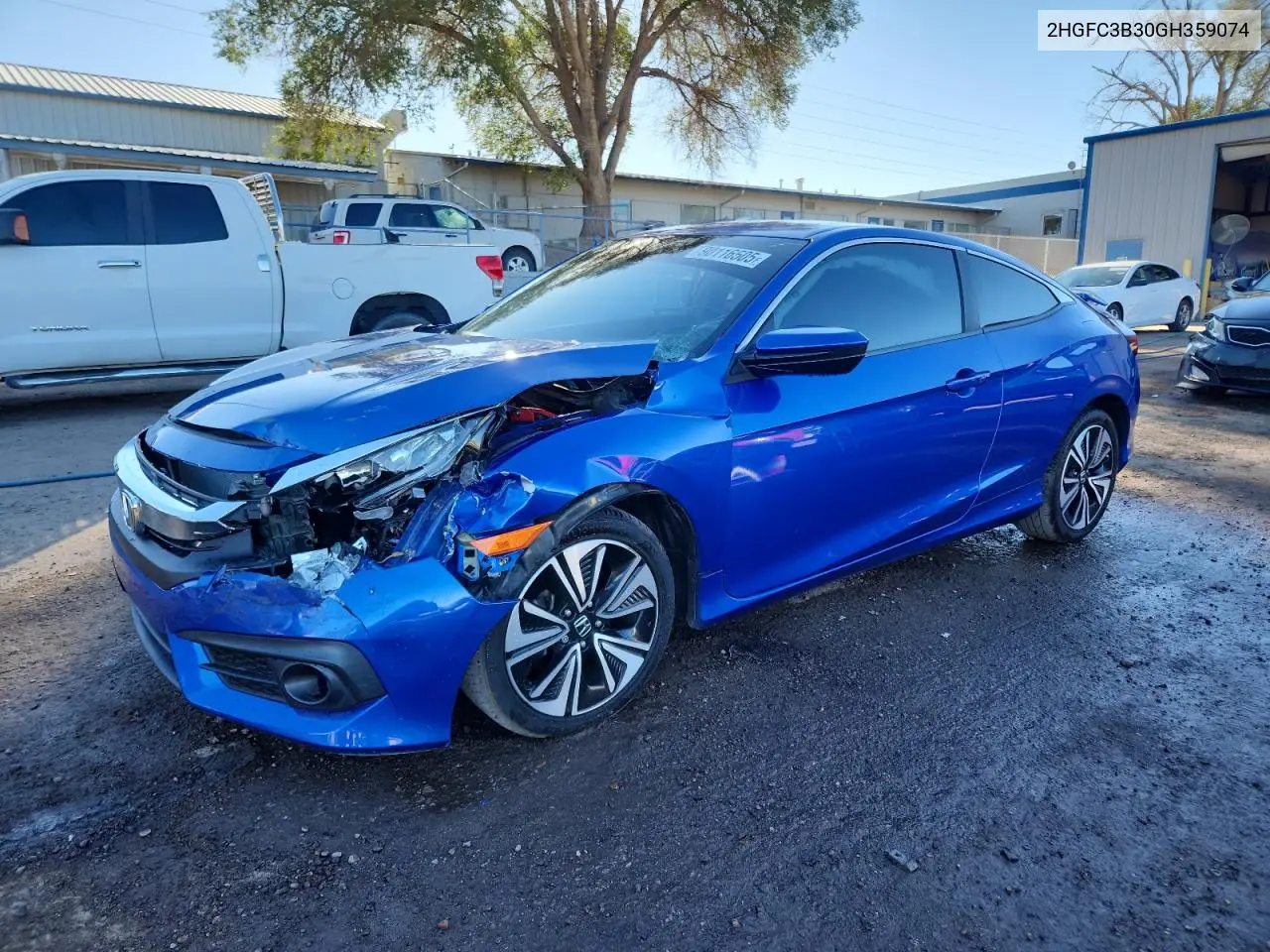 2HGFC3B30GH359074 2016 Honda Civic Ex