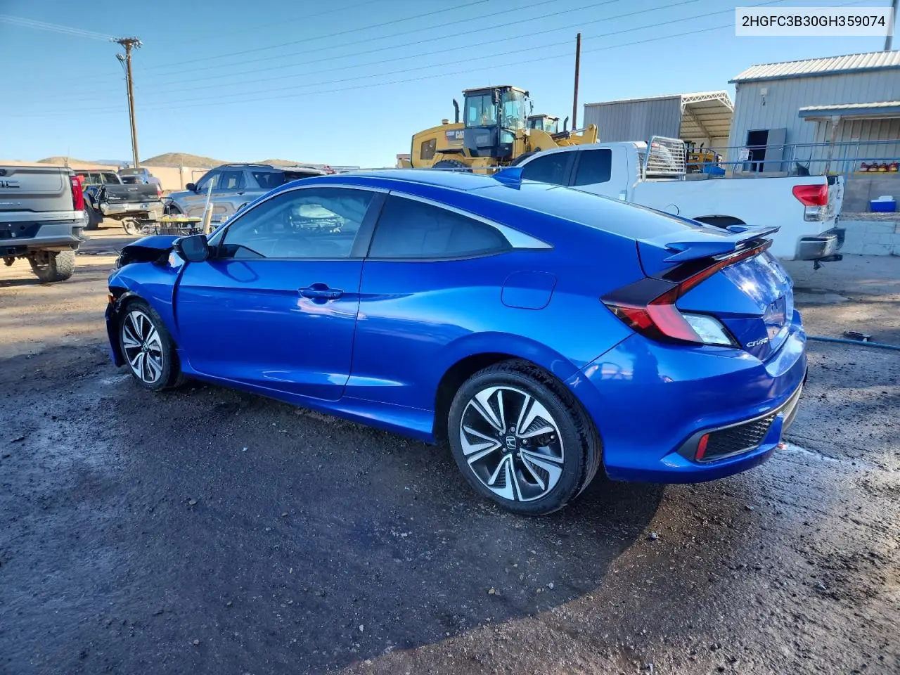 2HGFC3B30GH359074 2016 Honda Civic Ex