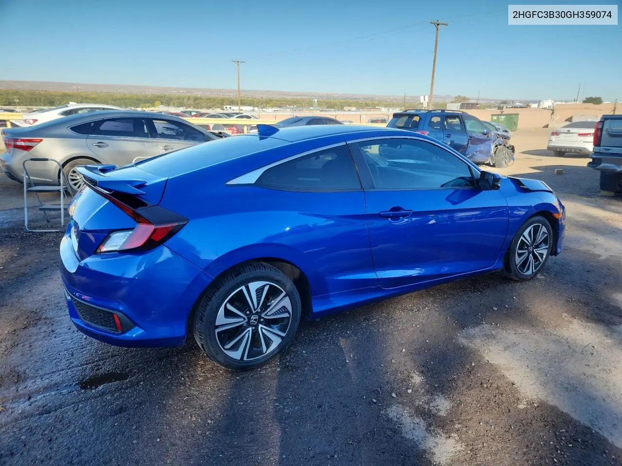 2HGFC3B30GH359074 2016 Honda Civic Ex