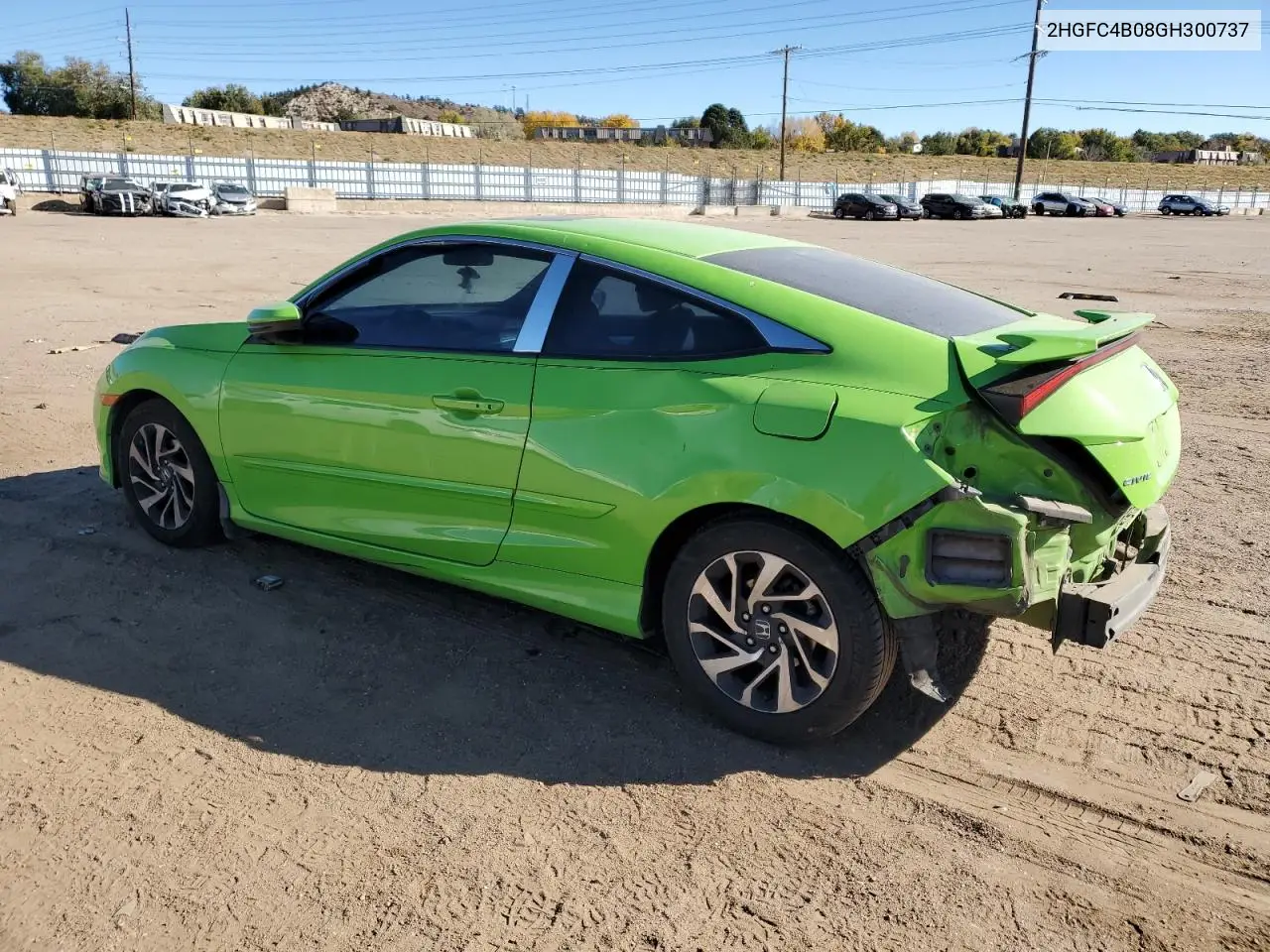 2HGFC4B08GH300737 2016 Honda Civic Lx
