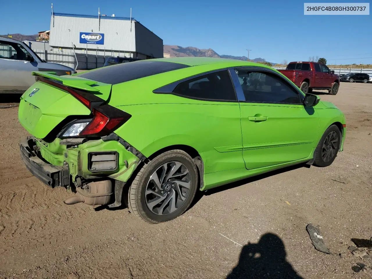 2HGFC4B08GH300737 2016 Honda Civic Lx