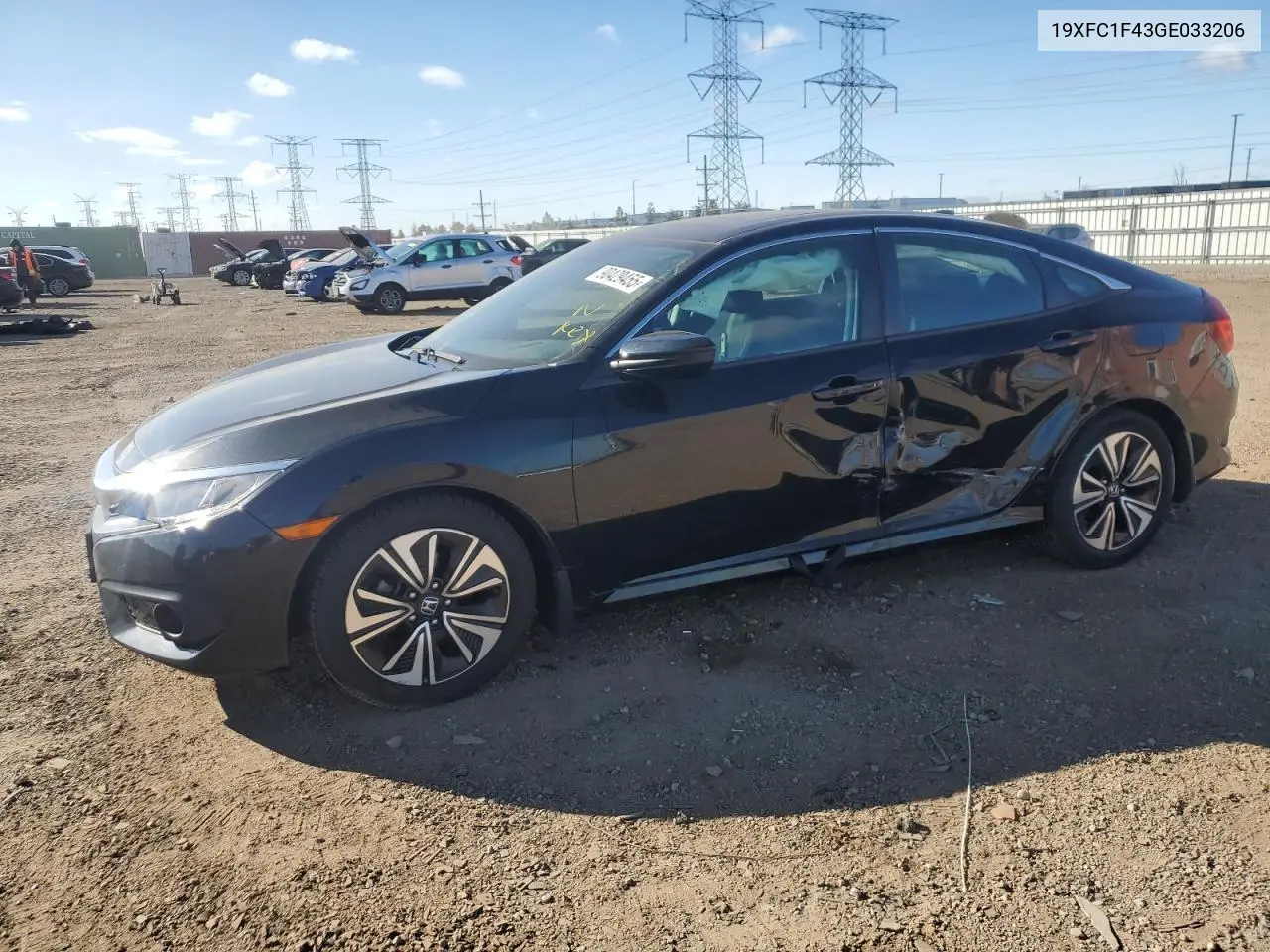 19XFC1F43GE033206 2016 Honda Civic Ex