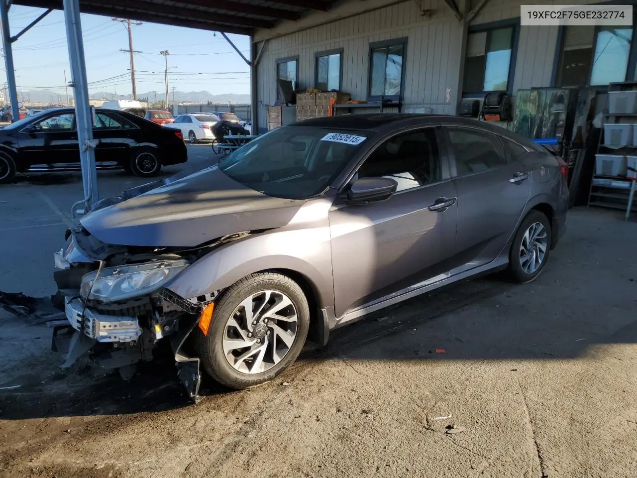 19XFC2F75GE232774 2016 Honda Civic Ex
