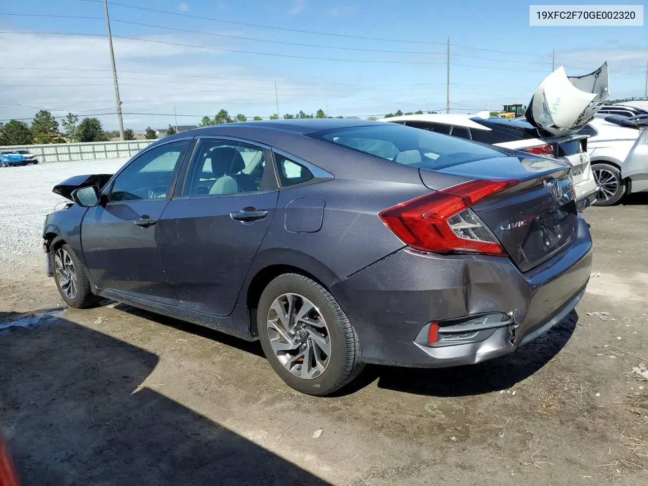 19XFC2F70GE002320 2016 Honda Civic Ex