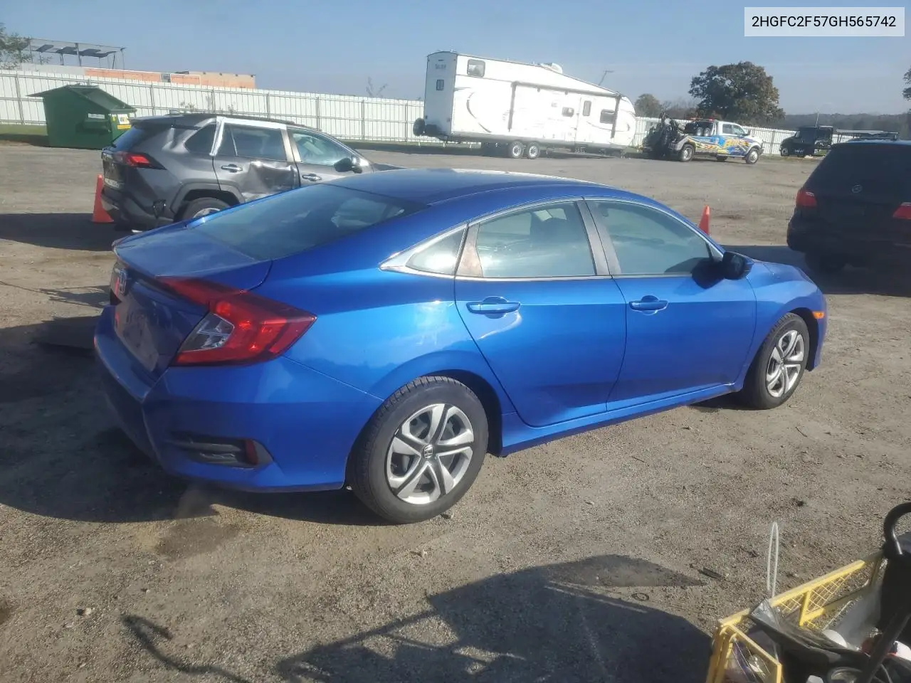 2HGFC2F57GH565742 2016 Honda Civic Lx