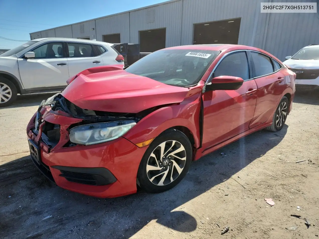 2HGFC2F7XGH513751 2016 Honda Civic Ex