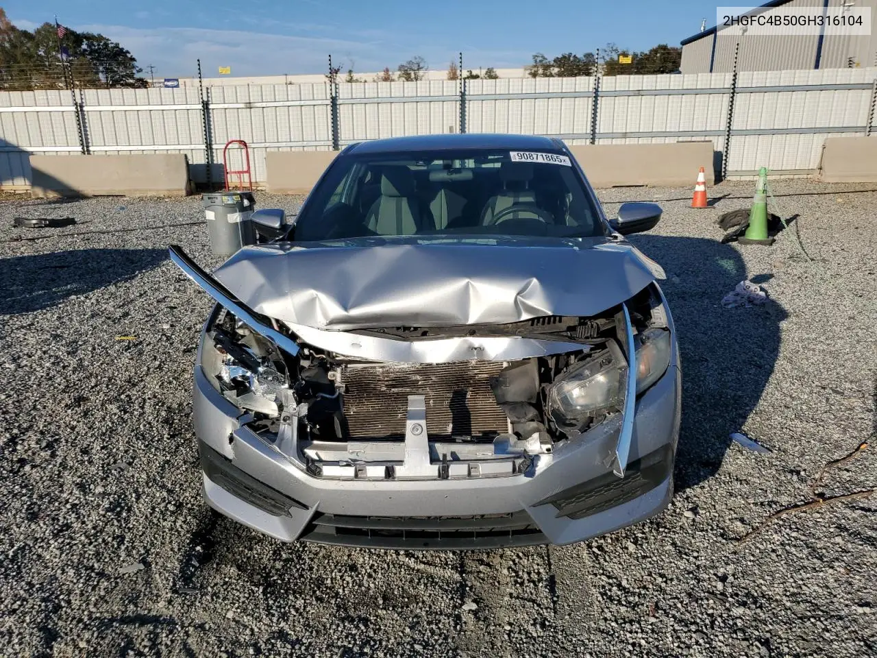 2HGFC4B50GH316104 2016 Honda Civic Lx