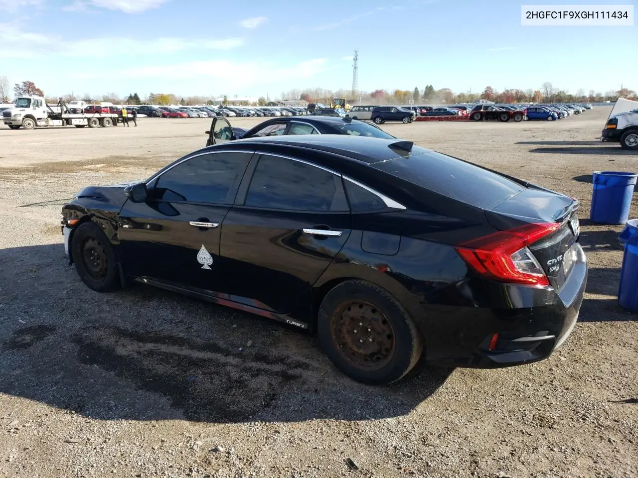 2HGFC1F9XGH111434 2016 Honda Civic Touring