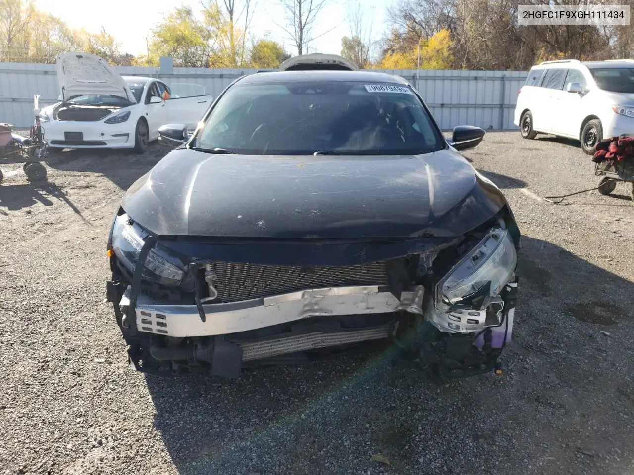 2HGFC1F9XGH111434 2016 Honda Civic Touring
