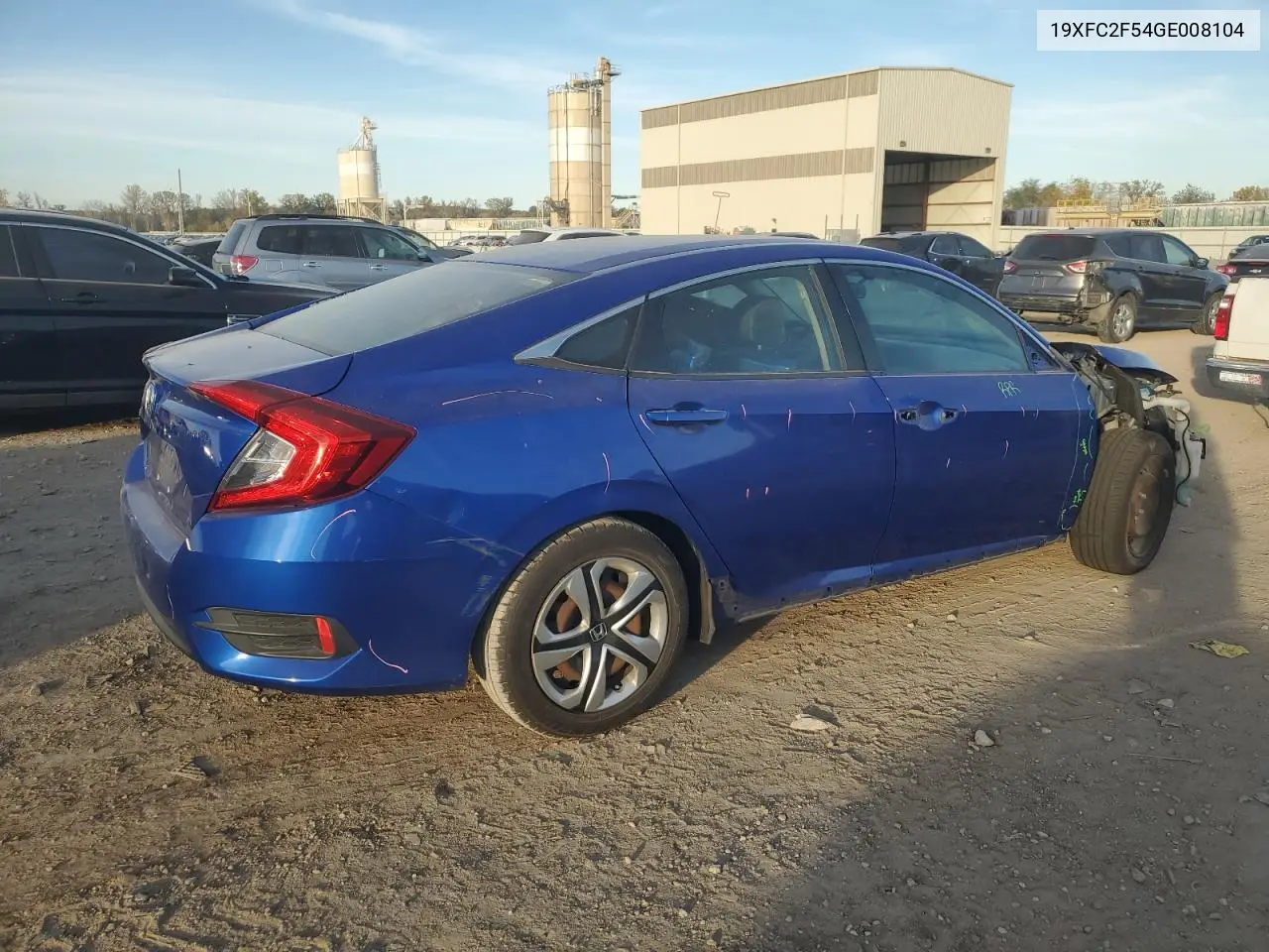 19XFC2F54GE008104 2016 Honda Civic Lx