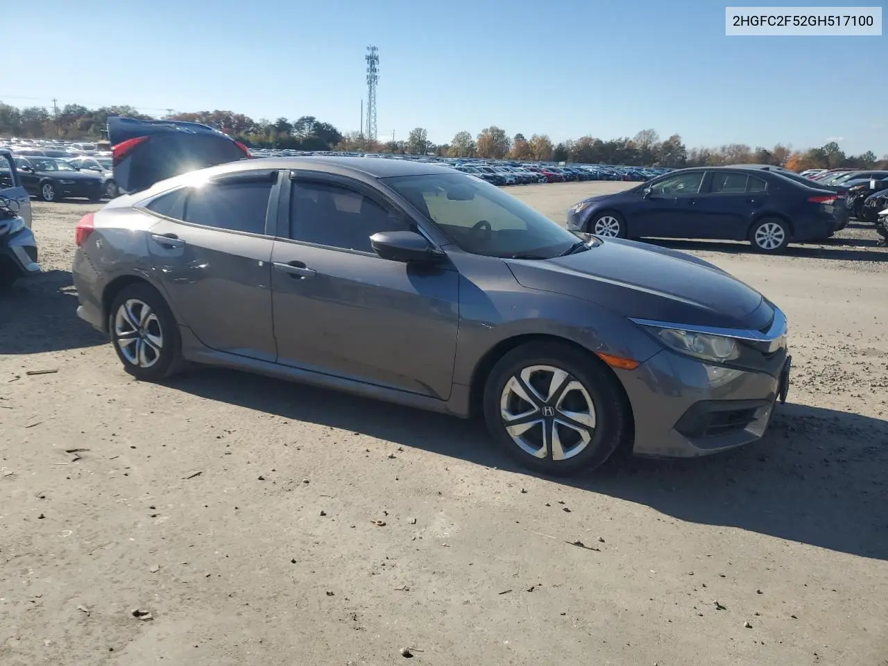 2HGFC2F52GH517100 2016 Honda Civic Lx