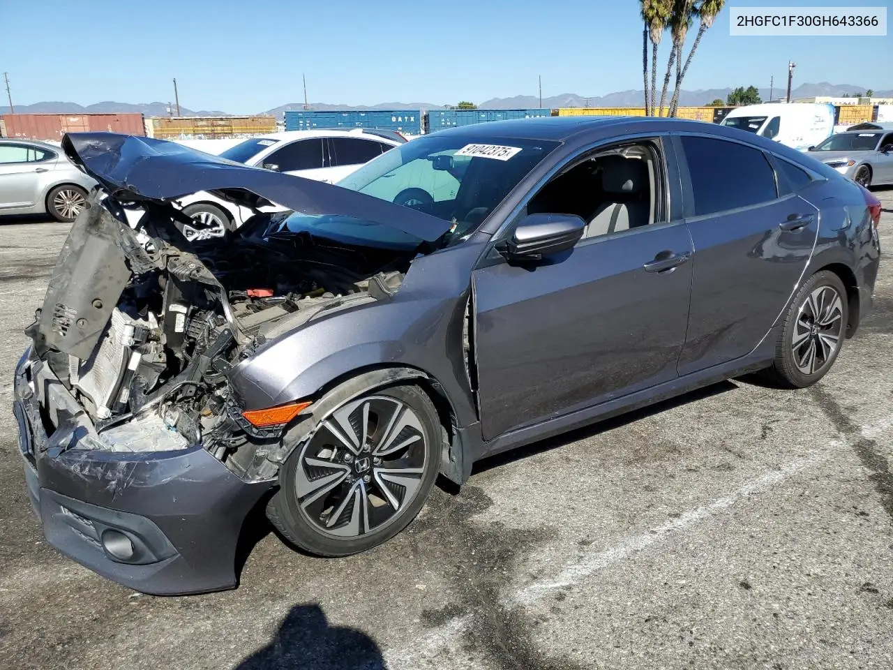 2HGFC1F30GH643366 2016 Honda Civic Ex