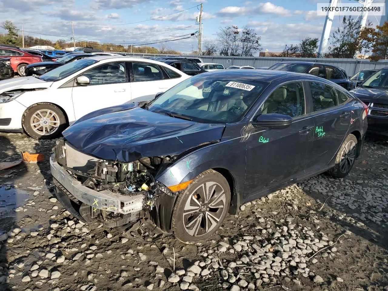 19XFC1F76GE206498 2016 Honda Civic Exl