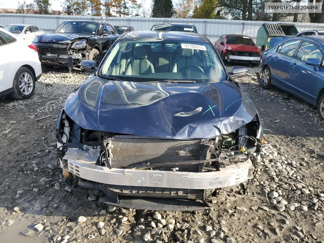 19XFC1F76GE206498 2016 Honda Civic Exl