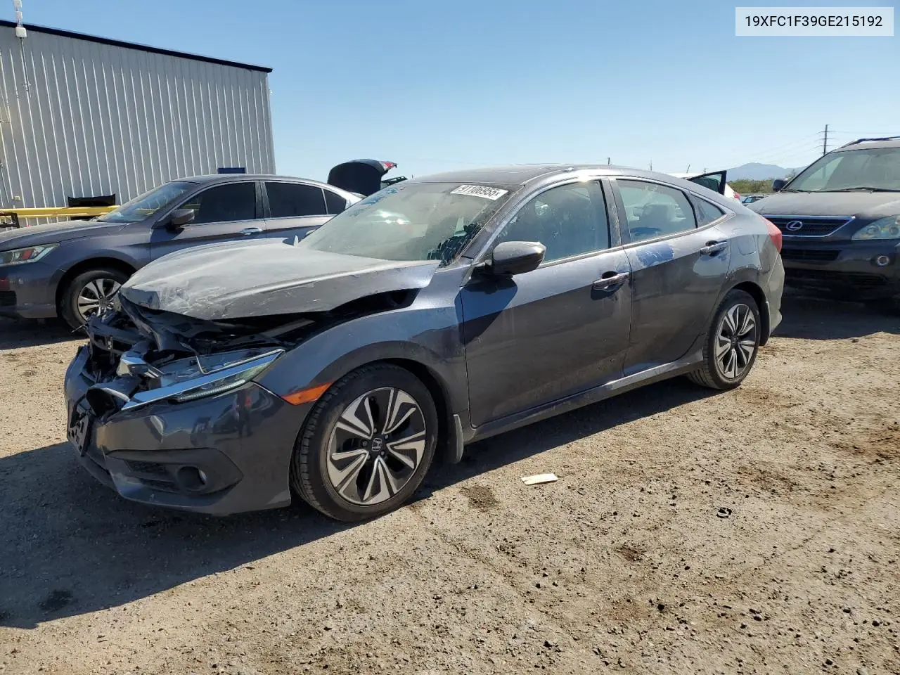 19XFC1F39GE215192 2016 Honda Civic Ex