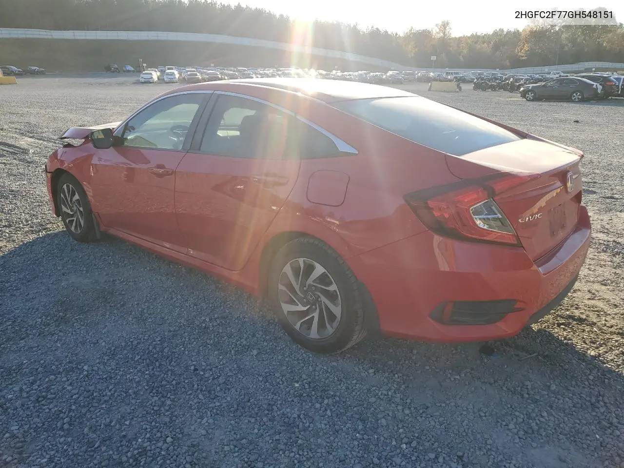 2HGFC2F77GH548151 2016 Honda Civic Ex