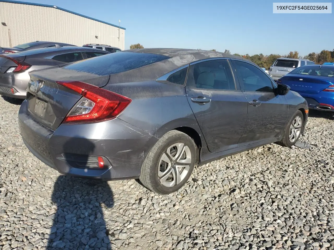 19XFC2F54GE025694 2016 Honda Civic Lx