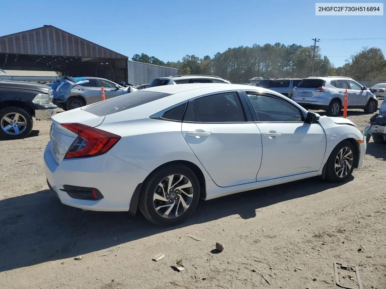 2HGFC2F73GH516894 2016 Honda Civic Ex