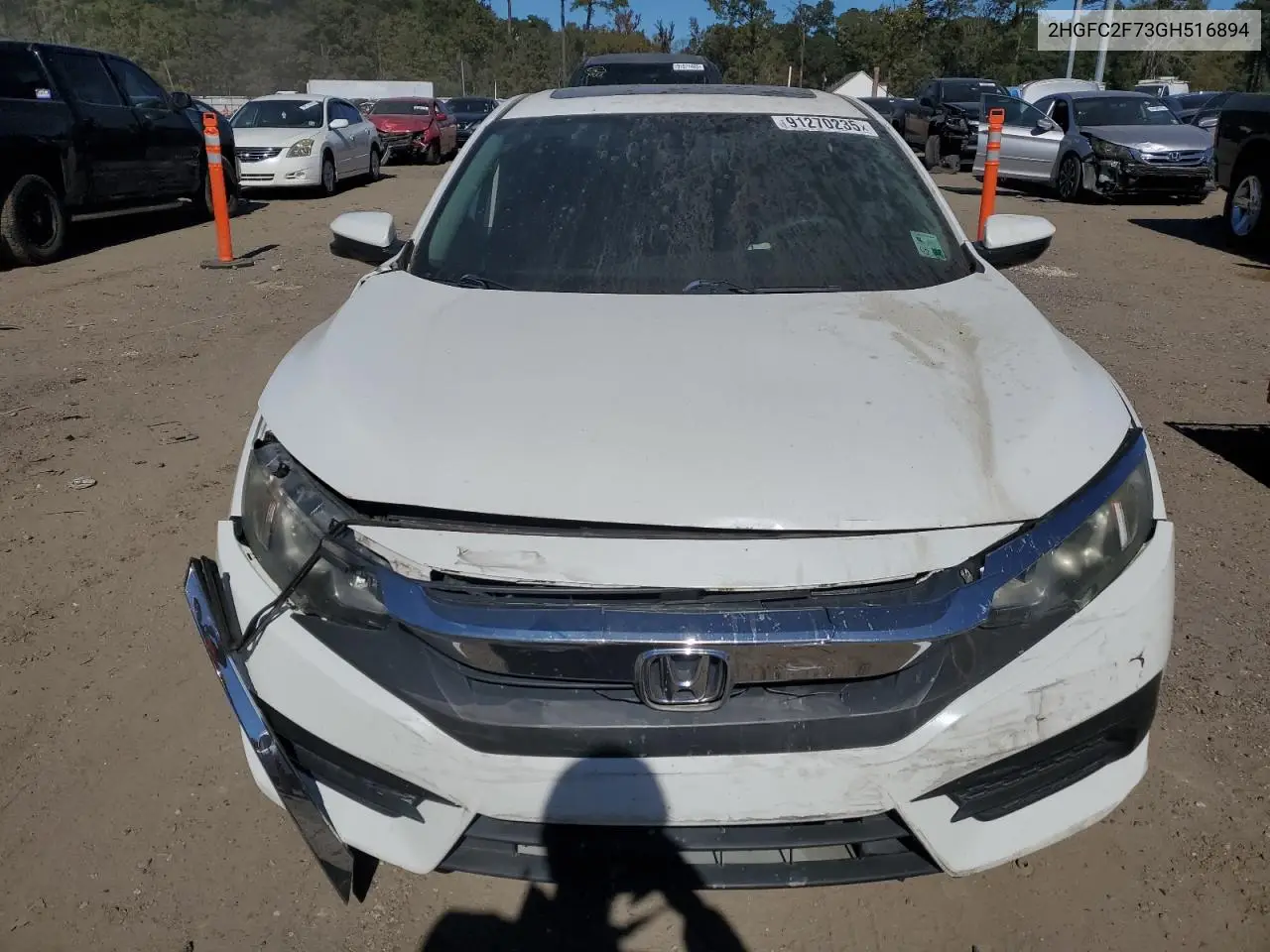 2HGFC2F73GH516894 2016 Honda Civic Ex