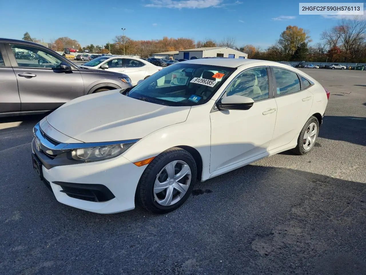 2HGFC2F59GH576113 2016 Honda Civic Lx