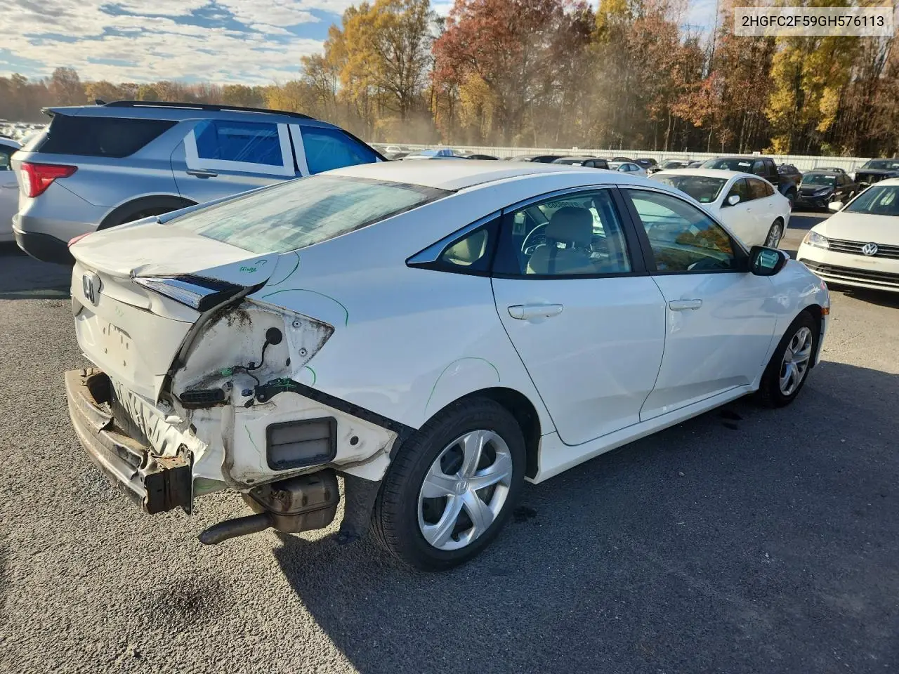 2HGFC2F59GH576113 2016 Honda Civic Lx