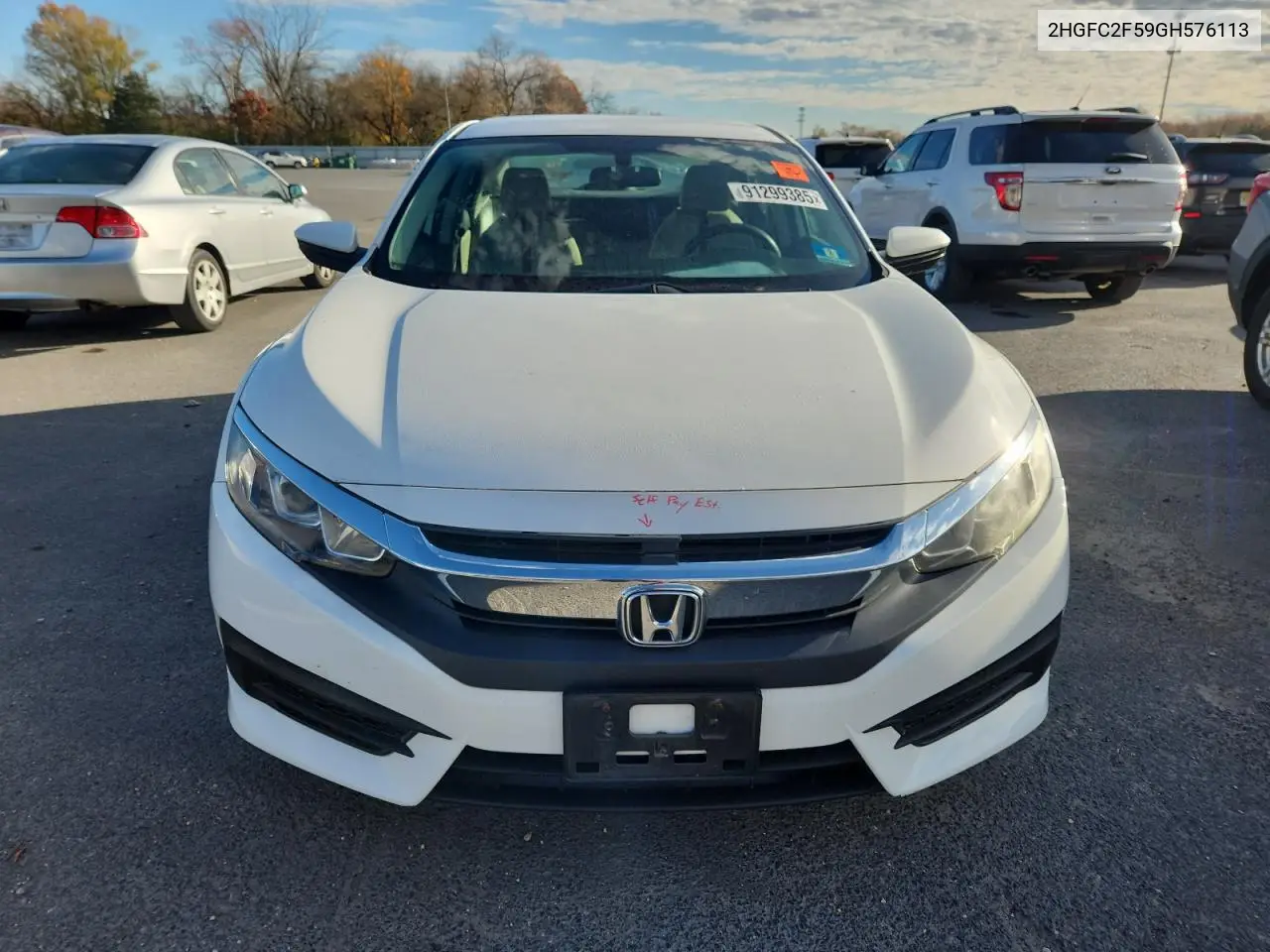 2HGFC2F59GH576113 2016 Honda Civic Lx