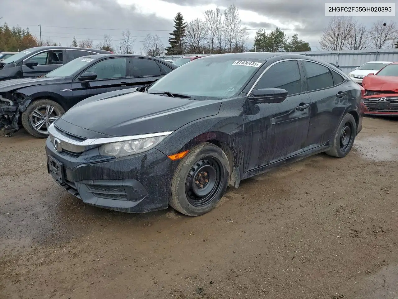 2HGFC2F55GH020395 2016 Honda Civic Lx