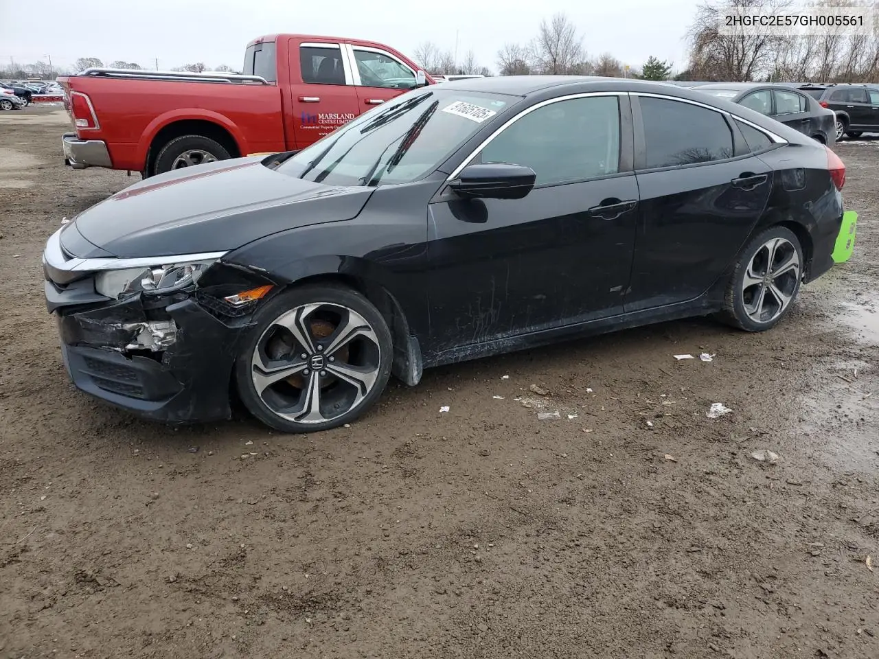 2HGFC2E57GH005561 2016 Honda Civic Lx