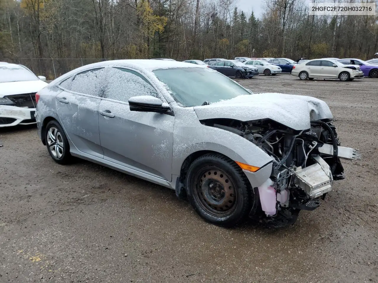 2HGFC2F72GH032716 2016 Honda Civic Ex