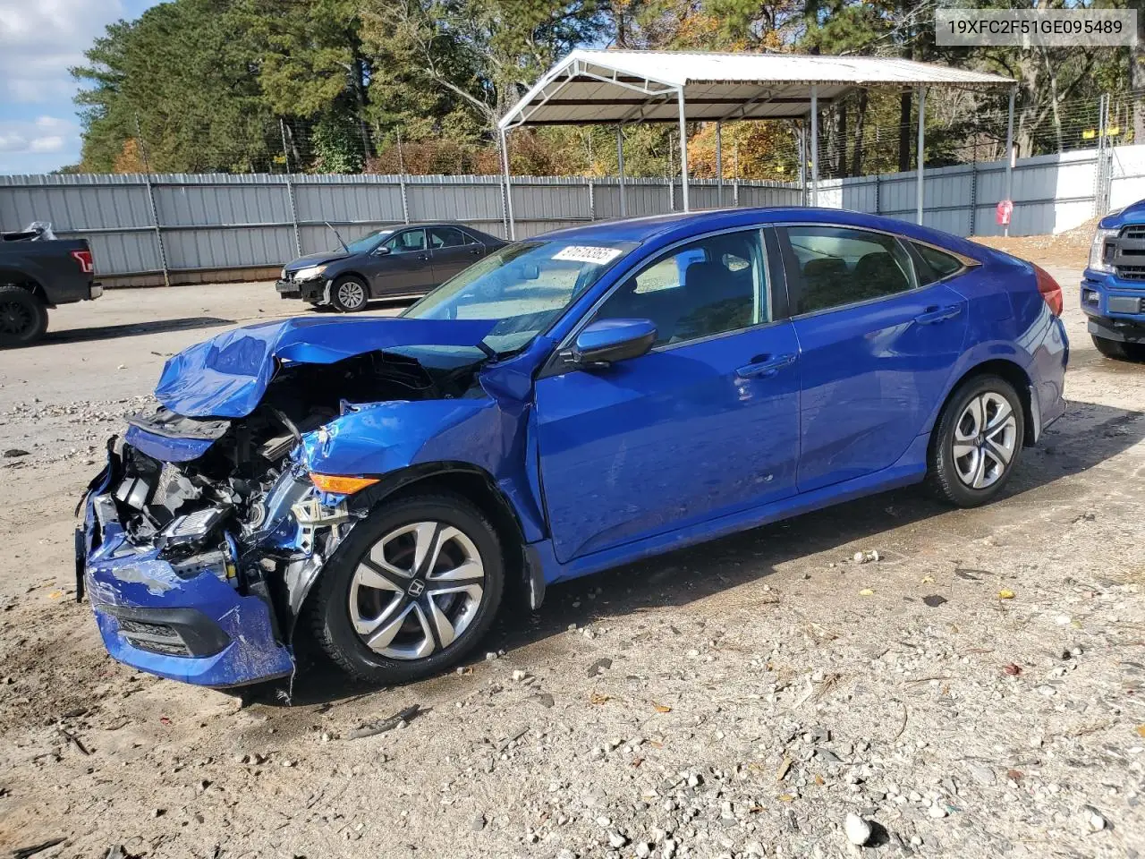 19XFC2F51GE095489 2016 Honda Civic Lx