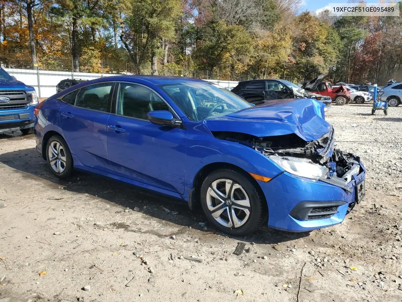 19XFC2F51GE095489 2016 Honda Civic Lx