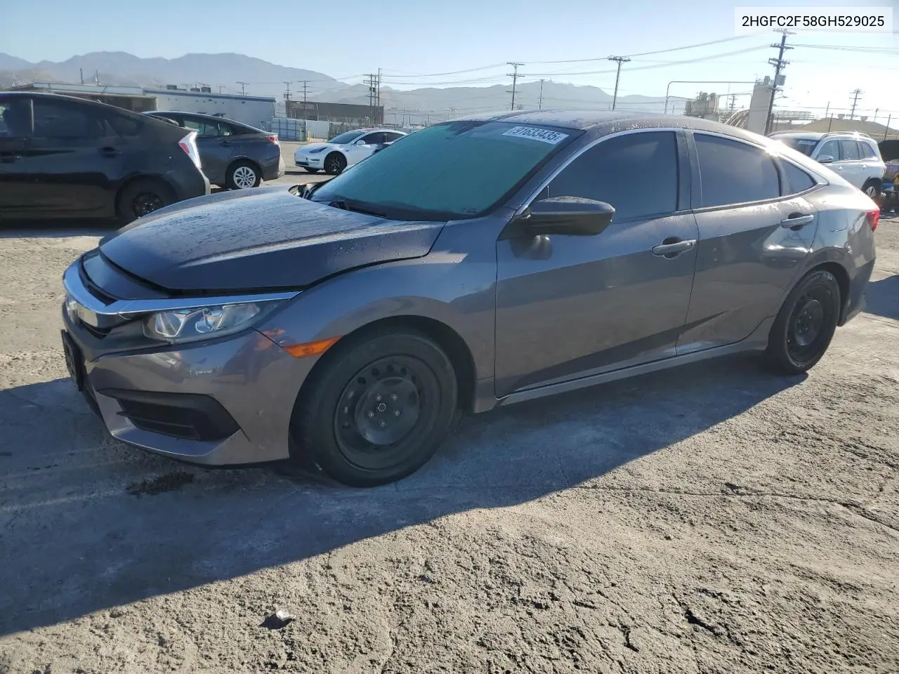 2HGFC2F58GH529025 2016 Honda Civic Lx