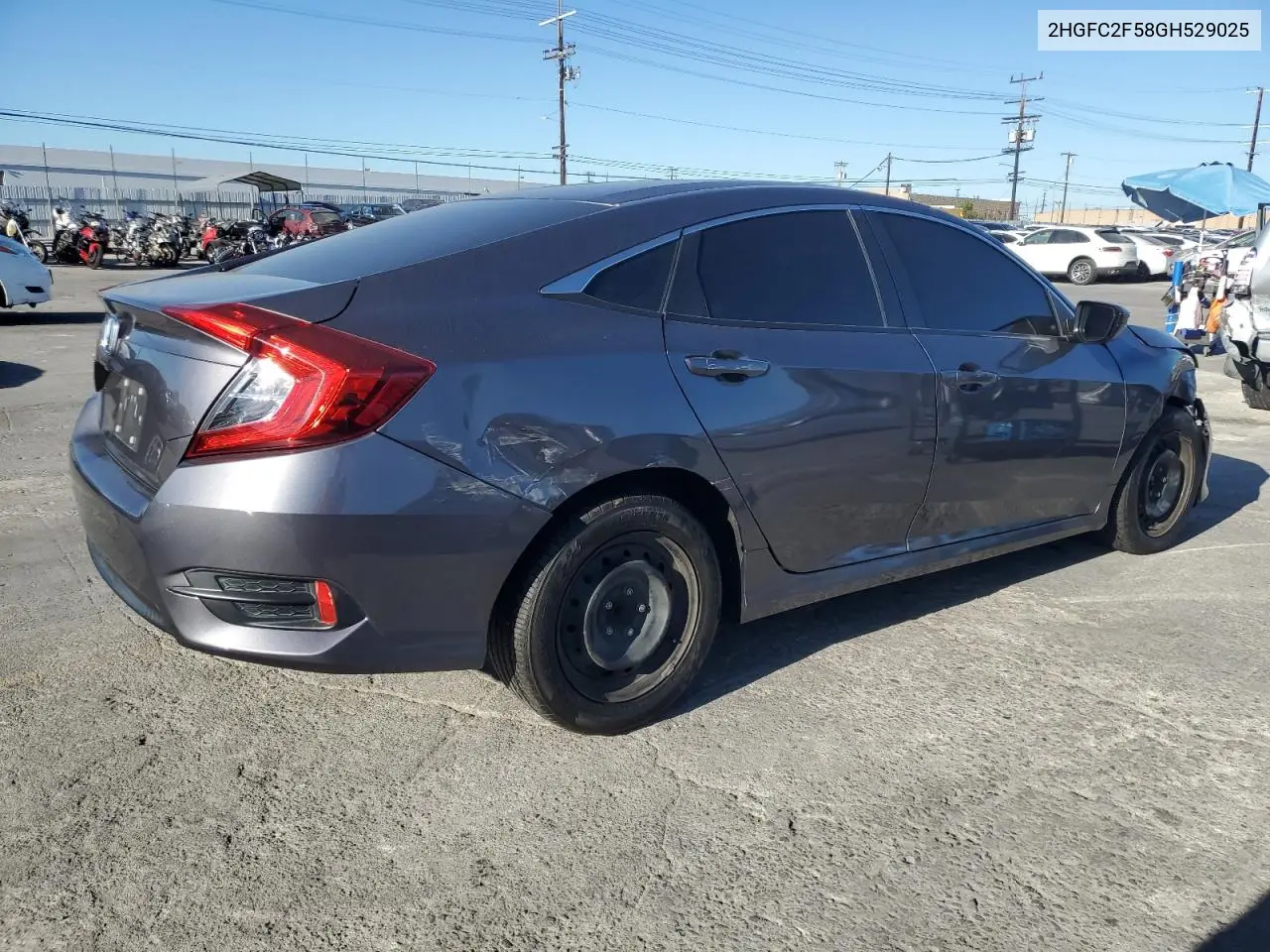 2HGFC2F58GH529025 2016 Honda Civic Lx