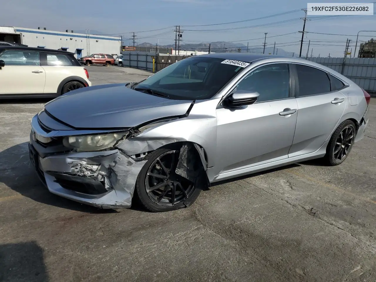 19XFC2F53GE226082 2016 Honda Civic Lx