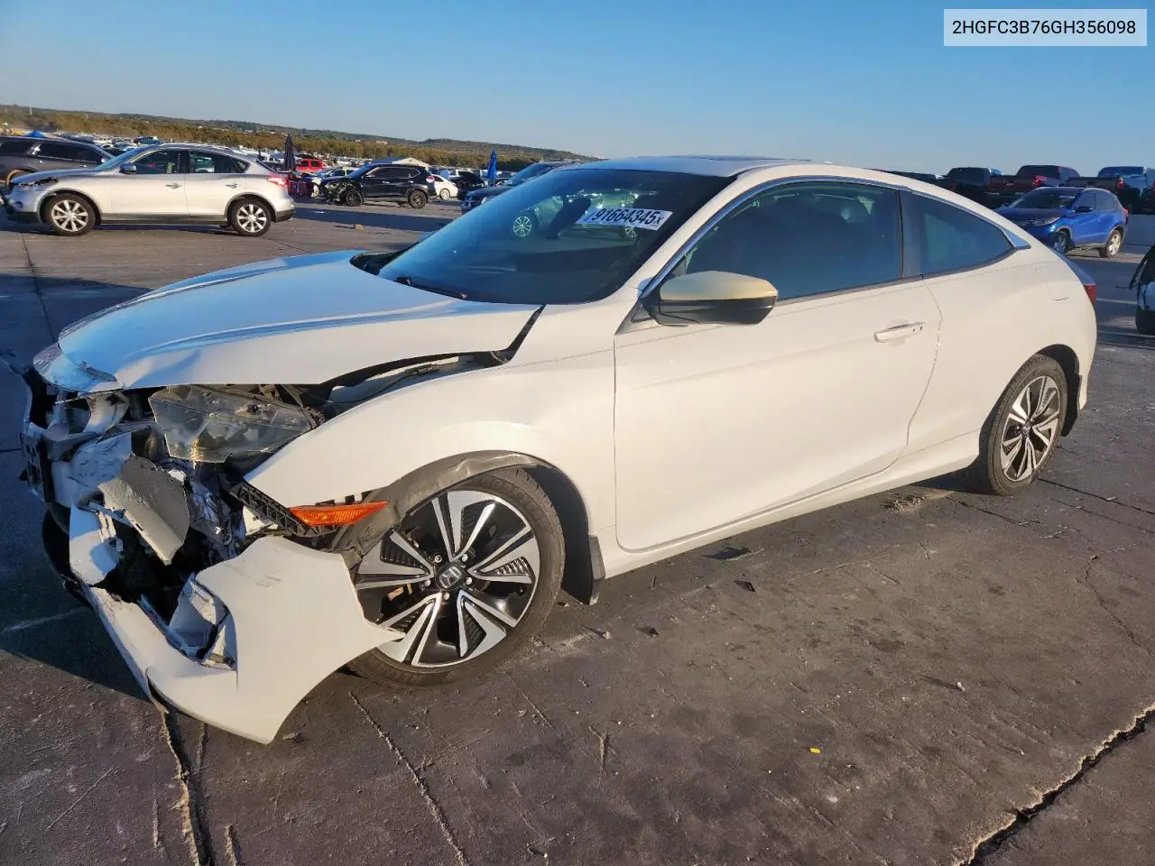 2HGFC3B76GH356098 2016 Honda Civic Exl