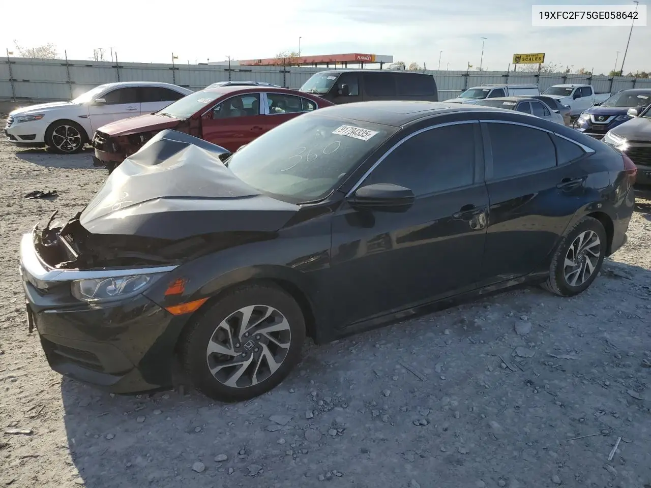 19XFC2F75GE058642 2016 Honda Civic Ex