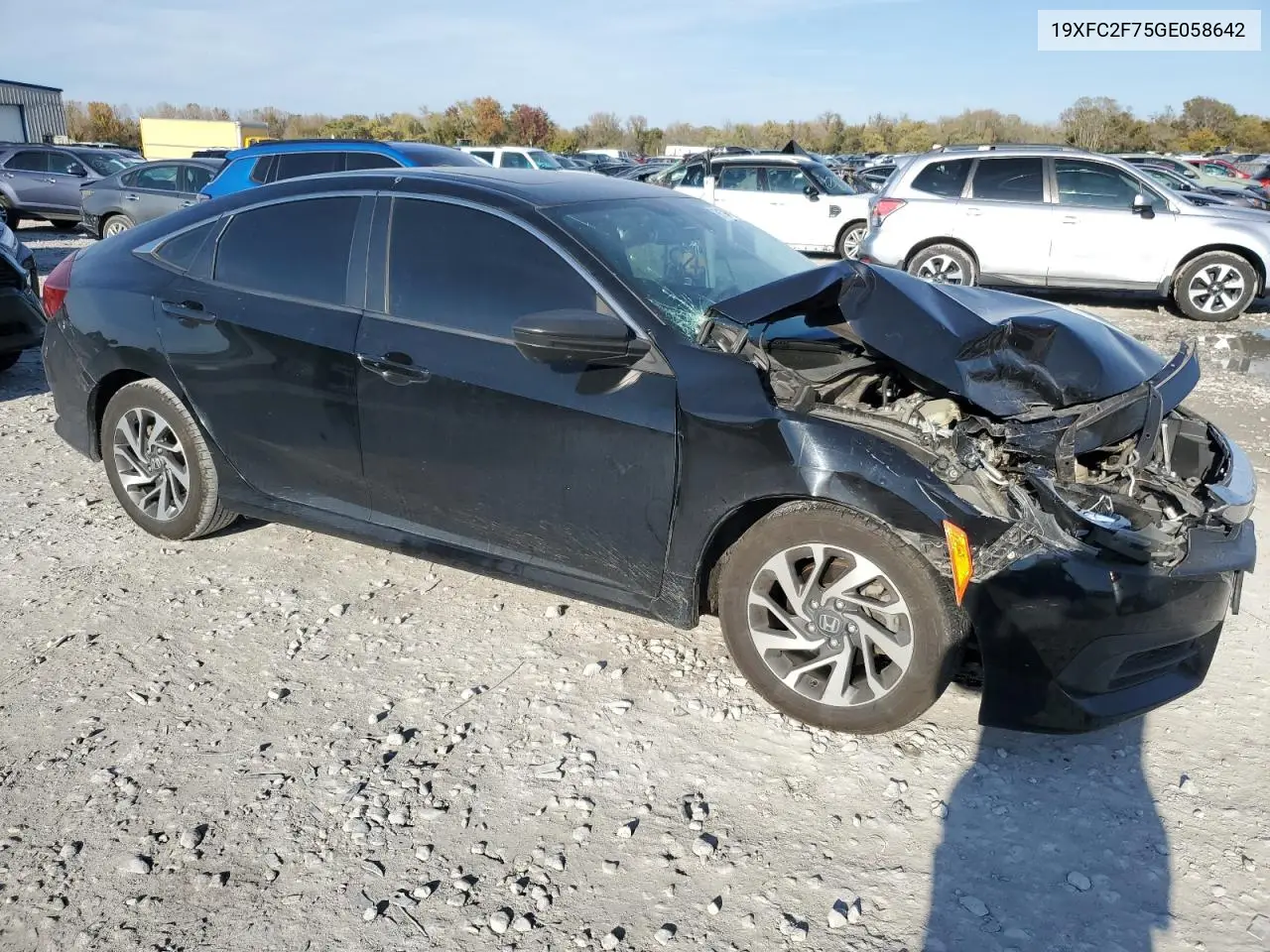 19XFC2F75GE058642 2016 Honda Civic Ex