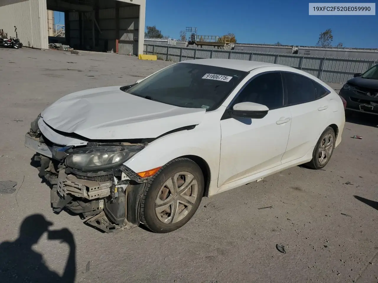 19XFC2F52GE059990 2016 Honda Civic Lx