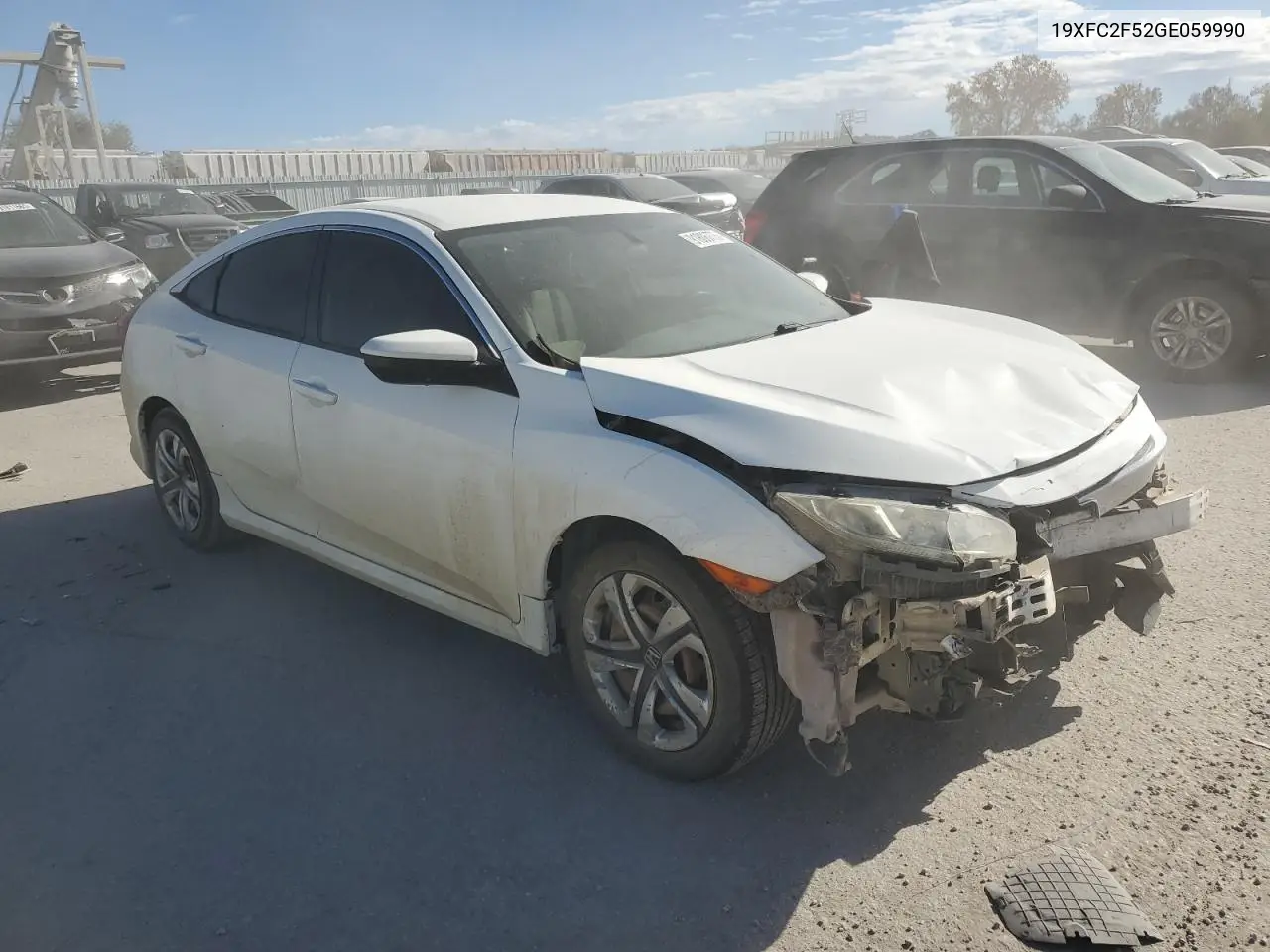 19XFC2F52GE059990 2016 Honda Civic Lx