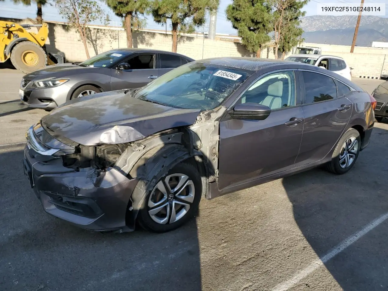 19XFC2F51GE248114 2016 Honda Civic Lx