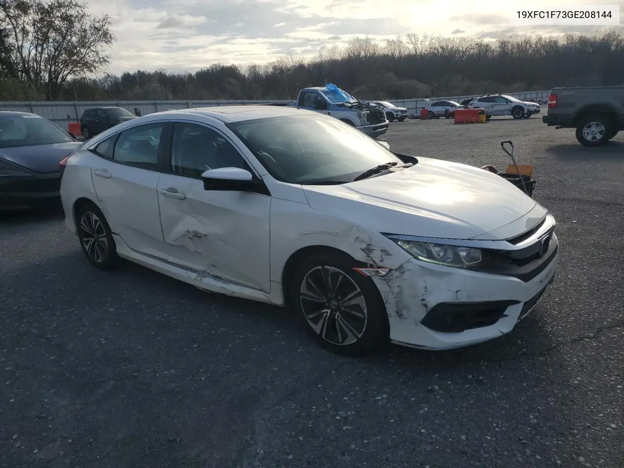 19XFC1F73GE208144 2016 Honda Civic Exl