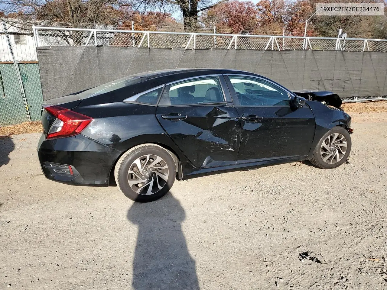 19XFC2F77GE234476 2016 Honda Civic Ex